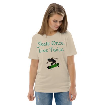 Billie Skates Unisex Organic Cotton T-shirt - Image 2