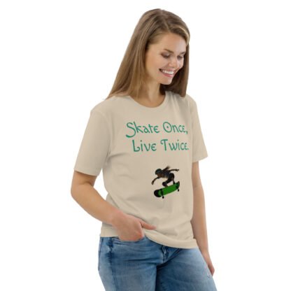 Billie Skates Unisex Organic Cotton T-shirt - Image 6