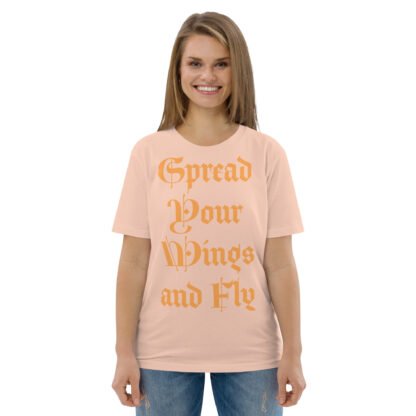Spread Your Wings and Fly Unisex Organic Cotton T-shirt - Image 2