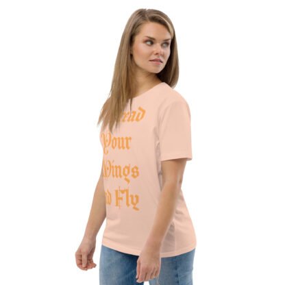 Spread Your Wings and Fly Unisex Organic Cotton T-shirt - Image 6