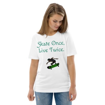 Billie Skates Unisex Organic Cotton T-shirt - Image 10