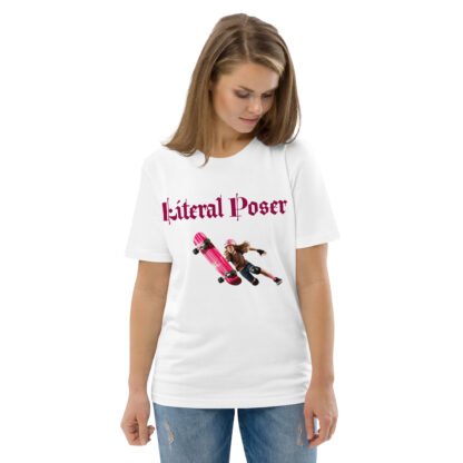 Billie's 'Literal Poser' Unisex Organic Cotton T-shirt - Image 12