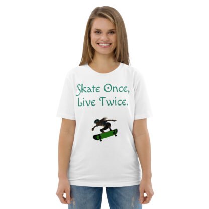 Billie Skates Unisex Organic Cotton T-shirt - Image 9