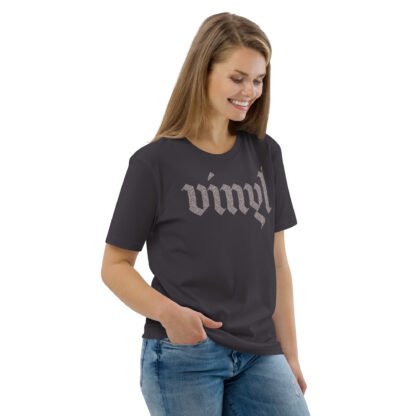 Vinyl Unisex Organic Cotton T-shirt - Image 6