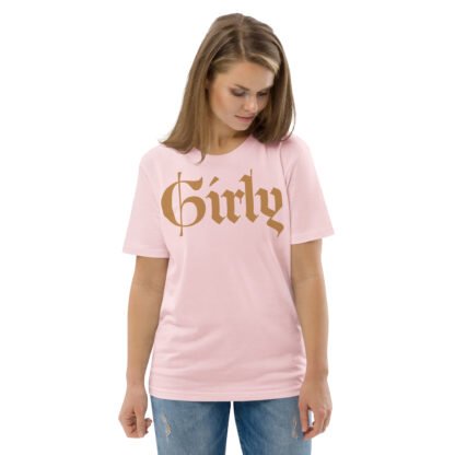 Girly Unisex Organic Cotton T-shirt - Image 2