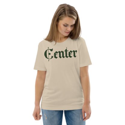 Center Unisex Organic Cotton T-shirt - Image 2