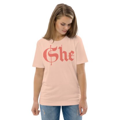 She Unisex Organic Cotton T-shirt - Image 2