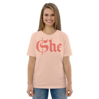 She Unisex Organic Cotton T-shirt