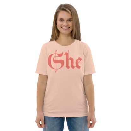 She Unisex Organic Cotton T-shirt
