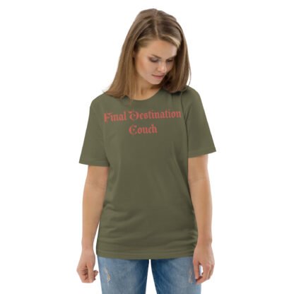 Final Destination Couch Unisex Organic Cotton T-shirt - Image 2