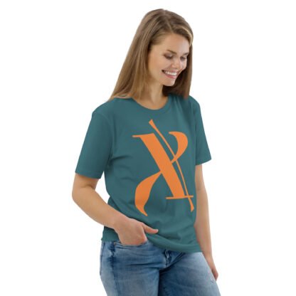The Letter X Unisex Organic Cotton T-shirt - Image 6