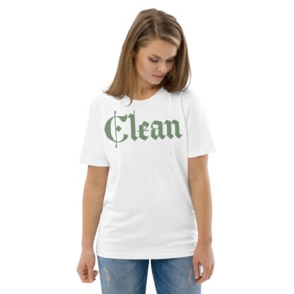 Clean Unisex Organic Cotton T-shirt - Image 2