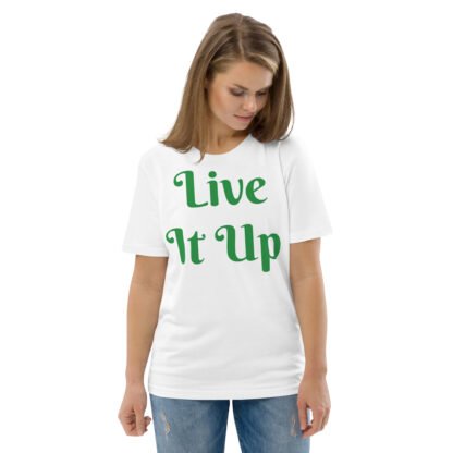 Live It Up Unisex Organic Cotton T-shirt - Image 2