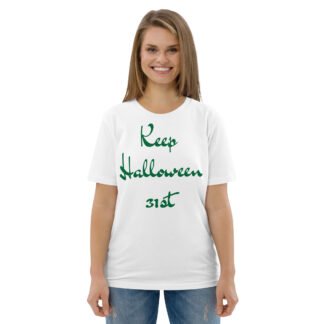 Keep Halloween 31st Unisex Organic Cotton T-shirt
