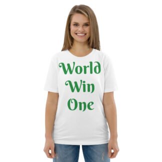 World Win One Unisex Organic Cotton T-shirt
