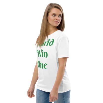 World Win One Unisex Organic Cotton T-shirt - Image 5