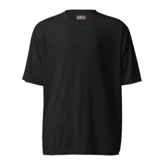 The 'Henry' Unisex Solid Black Performance Crew Neck T-shirt